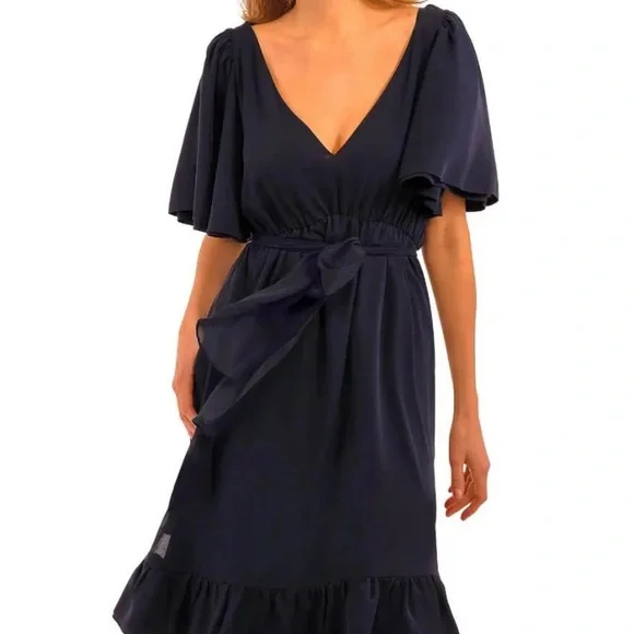 New w Tag: Gretchen Scott Melody Dress. Black. Size 6 - Picture 4 of 13